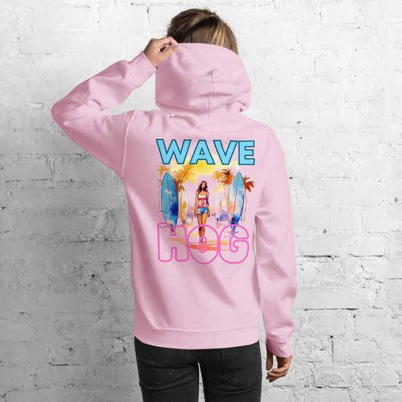 MUDPUPs WAVE HOG Surf Hoodie | Sunset Hoodie Ocean Siesta Beach Hoodie - Picture 8 of 10